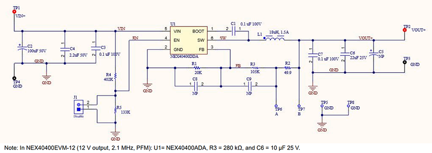 Schematic - Nexperia NEX40400 Evaluation Boards